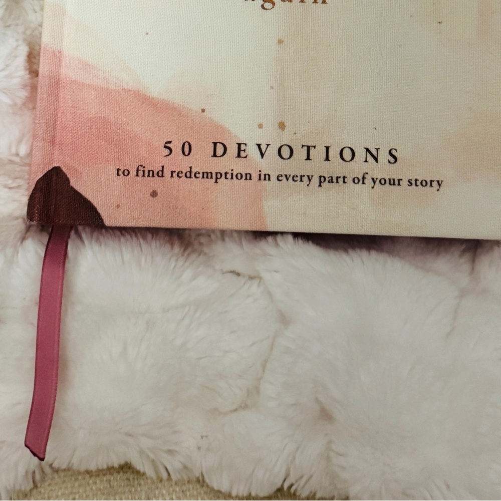 Pink Devotional Book with Ribbon Bookmark